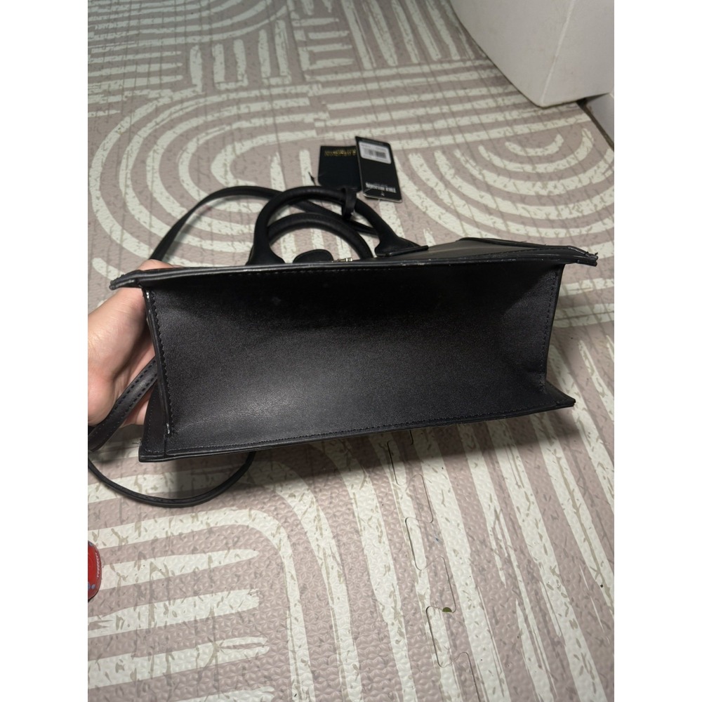 True Religion Womens Black Small Tote Bag Quilted Suede TNFB0052B
